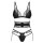 Obsessive Lobellis Lingerie Set Black XL/2XL