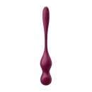 Satisfyer Love Birds Vary - Connect App Pelvic Floor Training - Wine Red
