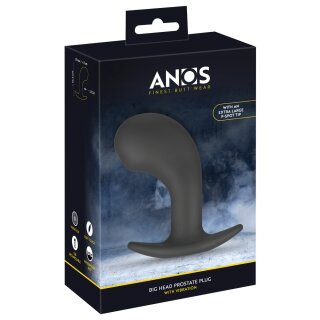 ANOS Big Head Prostate Plug Black 10,5 cm