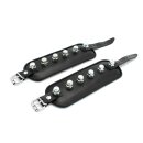 Kiotos Leather Padded Handcuffs Spikey Nuts