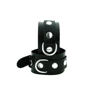 Kiotos Rubber Handcuffs Black