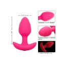CalExotics Cheeky Vibrating Glow-In-The-Dark Butt Plug Small Glow in the dark