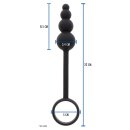ToyJoy Manpower Anal Plug & Cock Ring Black