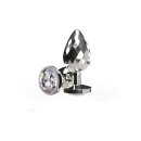 ToyJoy Anal Play Disco Diamond Plug Small Silver 2,7 cm