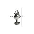 ToyJoy Anal Play Disco Diamond Plug Small Silver 2,7 cm