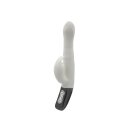 NMC Titanz 8.5 Inch Silicone Rechargeable Vibrator In Ivory White
