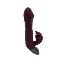 NMC Titanz 8.5 Inch Silicone Rechargeable Vibrator in Rubine Red