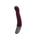 NMC Titanz 8 Inch Silicone Rechargeable Vibrator In Rubine Red