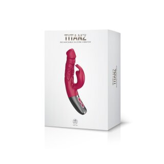 NMC Titanz 7 Inch Silicone Rechargeable Vibrator In Pink