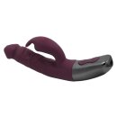 NMC Titanz 7 Inch Silicone Rechargeable Vibrator In Rubine Red