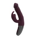 NMC Titanz 7 Inch Silicone Rechargeable Vibrator In Rubine Red
