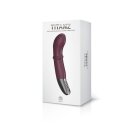 NMC Titanz 7 Inch Silicone Rechargeable Vibrator In Rubine Red