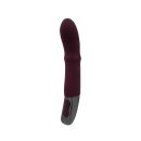 NMC Titanz 7 Inch Silicone Rechargeable Vibrator In Rubine Red