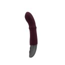 NMC Titanz 7 Inch Silicone Rechargeable Vibrator In Rubine Red