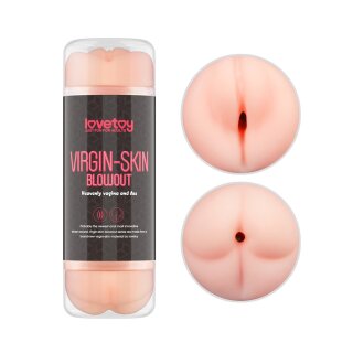 LoveToy Virgin-Skin Blowout Double Side Stroker Vagina and Ass