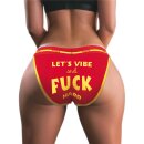 LoveToy Fuck Printed Vibrating Sexy Panties Red
