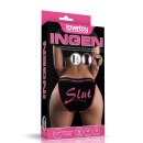 LoveToy Slut Printed Vibrating Sexy Panties Black