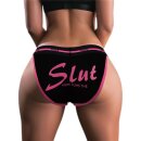 LoveToy Slut Printed Vibrating Sexy Panties Black