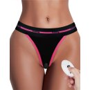 LoveToy Slut Printed Vibrating Sexy Panties Black