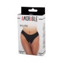 Amorable G-String with Open Crotch Black One Size
