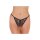Amorable Tanga mit offenem Schritt Schwarz One Size