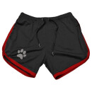 Kinky Puppy Paw Shorts Large Black Red