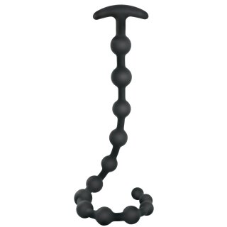 Black Velvets Anal Bead Chain Black 50 cm