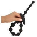 Black Velvets Anal Bead Chain Black 50 cm