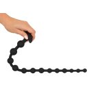 Black Velvets Anal Bead Chain Black 50 cm