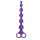 NMC 8 Inch Ribbed Silicone Anal Beads Purple