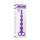 NMC 8 Inch Ribbed Silicone Anal Beads Purple