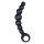 NMC 7 Inch Ribbed Silicone Anal Beads Black