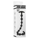 NMC 19 Inch Ribbed Silicone Anal Beads Black