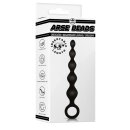 NMC 5.5 Inch Ribbed Silicone Anal Beads Black