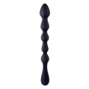 NMC 10,5 Inch Ribbed Silicone Anal Ball Beads Black