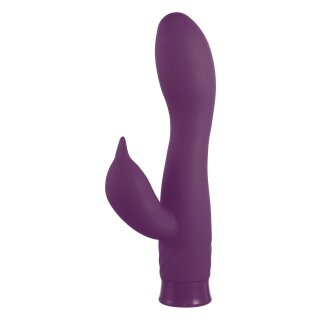 NMC 6.5 Inch Rechargeable Silicone 10 Functions Speed Vibrator Purple