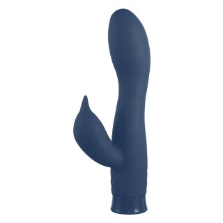 NMC 6.5 Inch Rechargeable Silicone 10 Functions Speed Vibrator Blue