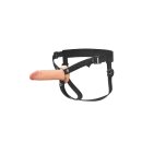 FANTASY X-TENSIONS ELITE 6" SILICONE HOLLOW STRAP-ON - DUAL DENSITY - LIGHT