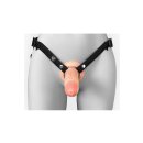FANTASY X-TENSIONS ELITE 7" SILICONE HOLLOW STRAP-ON - DUAL DENSITY - LIGHT