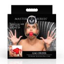 Gag Order - Extreme Silicone Ball Gag  Red