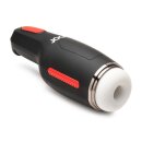 Curve Toys Sucking and Vibrating Masturbator - 15X - Black
