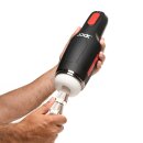 Curve Toys Sucking and Vibrating Masturbator - 15X - Black