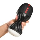 Curve Toys Sucking and Vibrating Masturbator - Black