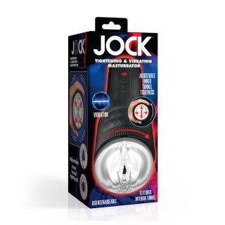 Curve Toys Tightening and Vibrating Masturbator - Black