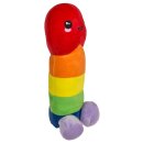 Plüsch-Penis Regenbogenfarben 30 cm