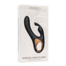 Rimba Toys - Sensual Nights SN09 - Thrusting Rabbit Vibrator - Black