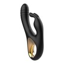 Rimba Toys - Sensual Nights SN09 - Thrusting Rabbit Vibrator - Black