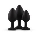 Easy Toys Silicone Buttplug Set with Diamond - Heart