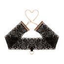 Rosy Gold - Lace Cuffs and Collar - Black