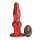 XR Brands Hel-Wolf Stoß- und Vibrations-Dildo Rot Schwarz
